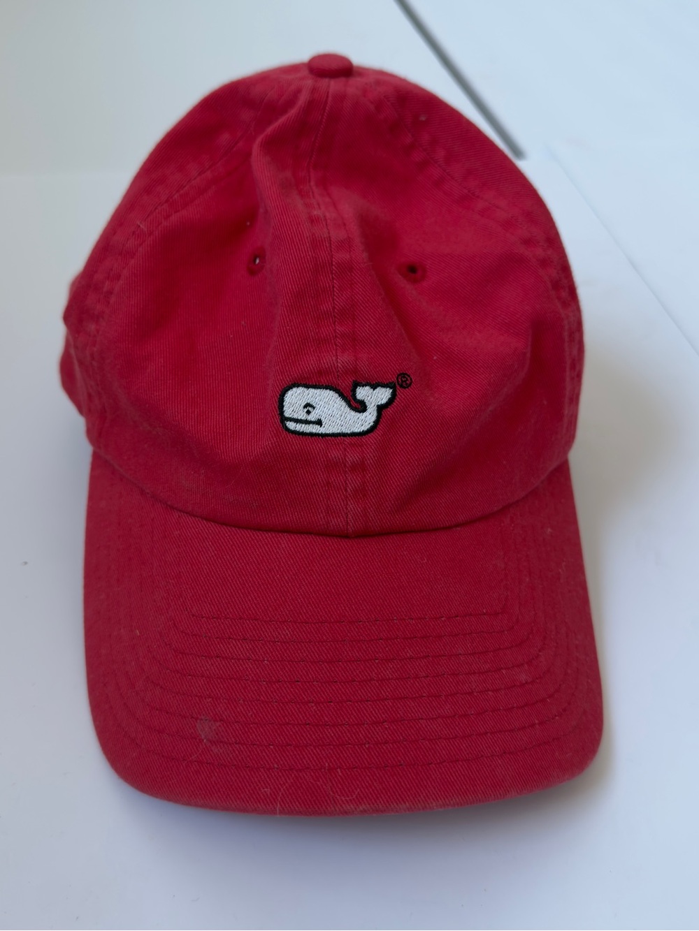 Vineyard Vines Cherry Red Whale Cap